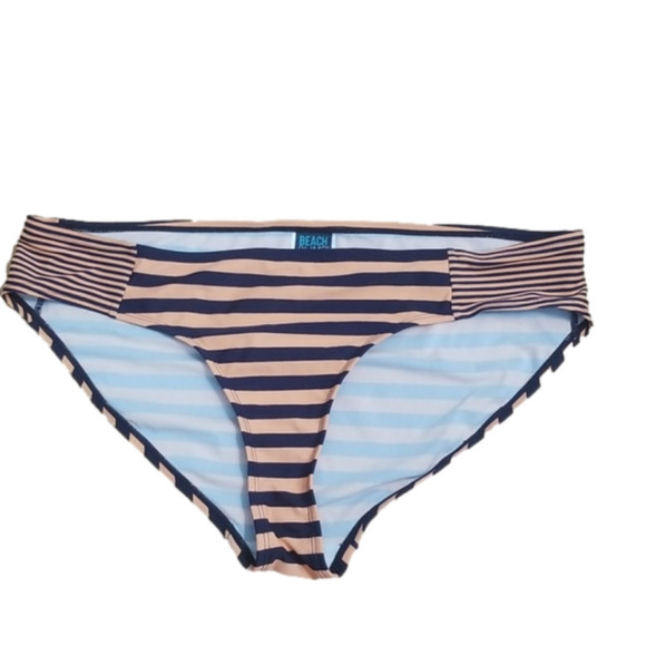 Motherhood Maternity Other - Motherhood Maternity Bump Maternity Bikini Swim Bottoms Peach Stripe